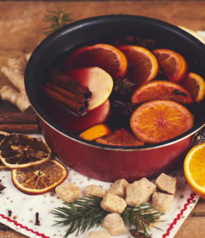 Vin chaud aux oranges confites - Actibio