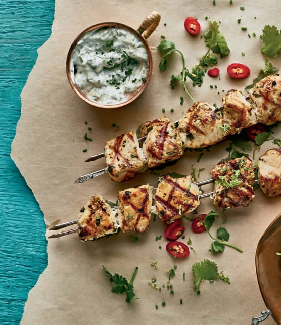 Brochettes de poulet tequila et lime