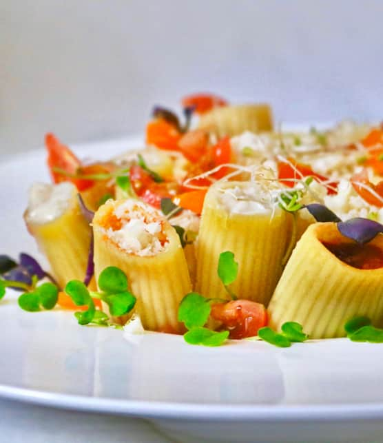 Rigatoni à la bolognaise, en gâteau