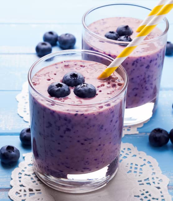 Smoothie bleuets canneberges
