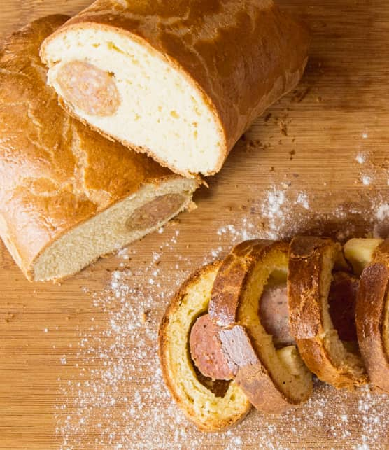 Brioche à la saucisse de chevreau