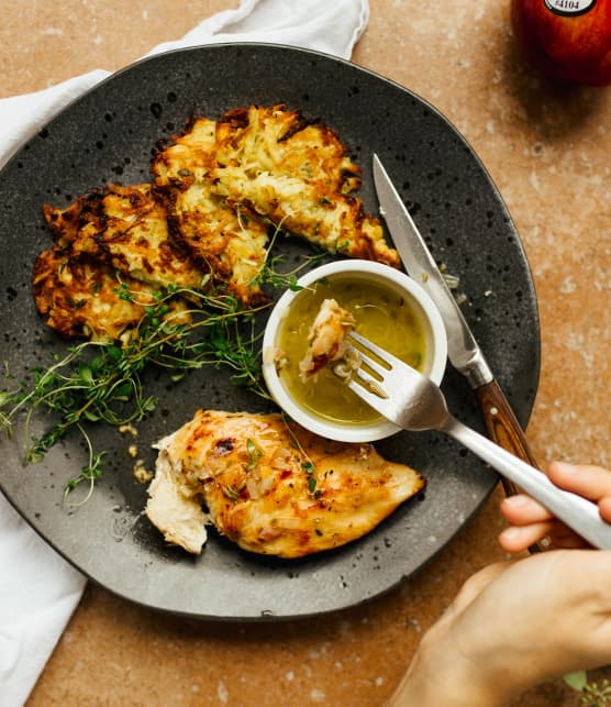 Poitrine de poulet au beurre de pomme