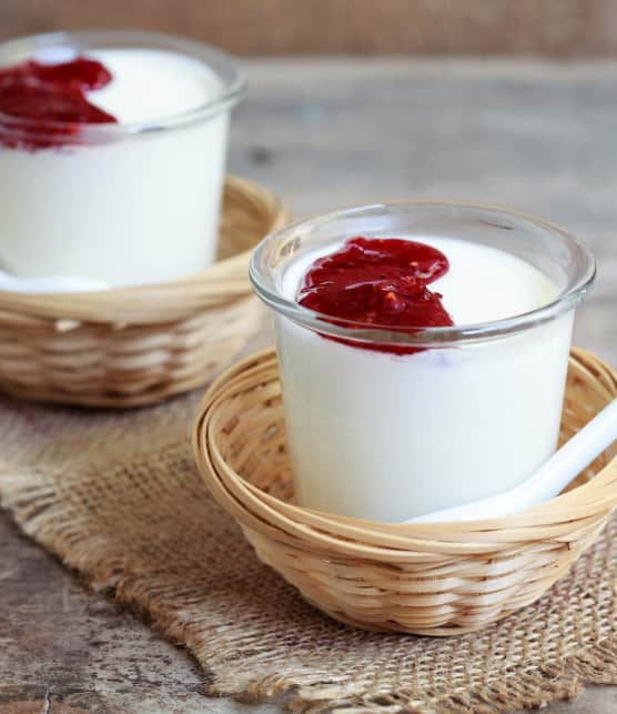 panna cotta super léger au chocolat blanc