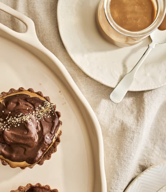 Tartelettes mousse au chocolat et caramel