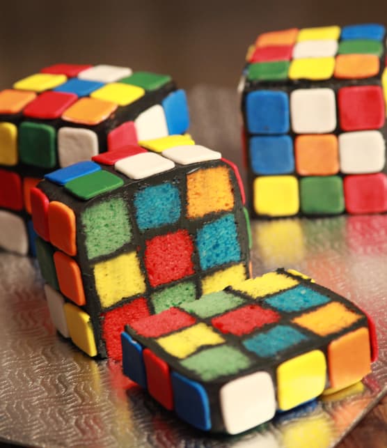 Gâteau cube Rubik
