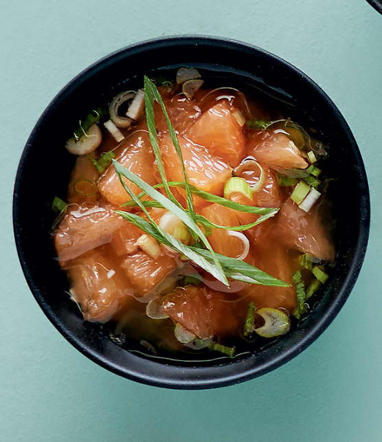 Sauce au pamplemousse rose pour huîtres