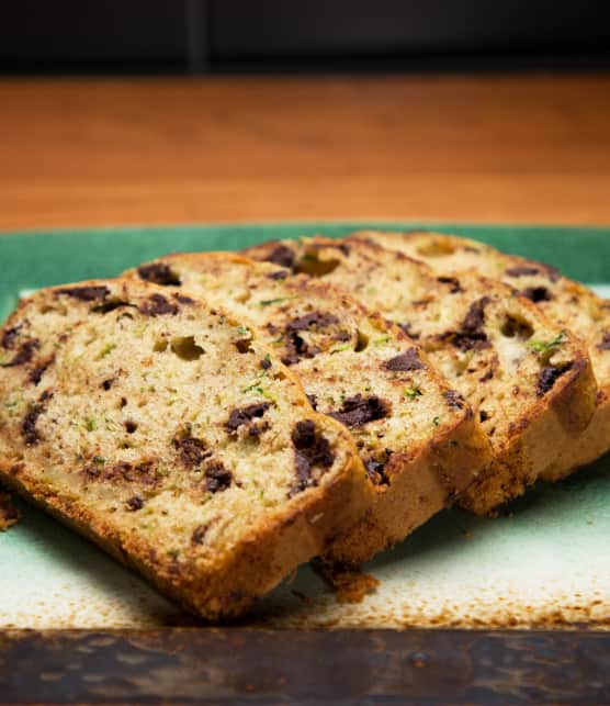 Pain aux courgettes et chocolat noir