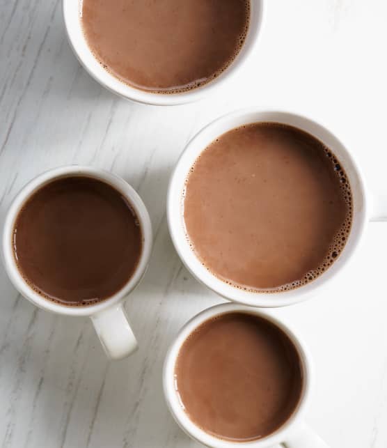 Chocolat chaud infusé au thé Earl Grey