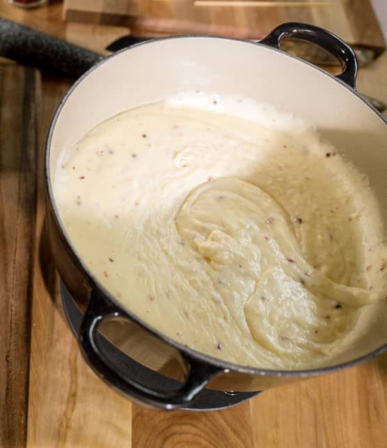 Fondue au cancoillotte et légumes