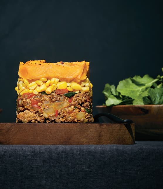 Pâté chinois bœuf, cari et patates douces