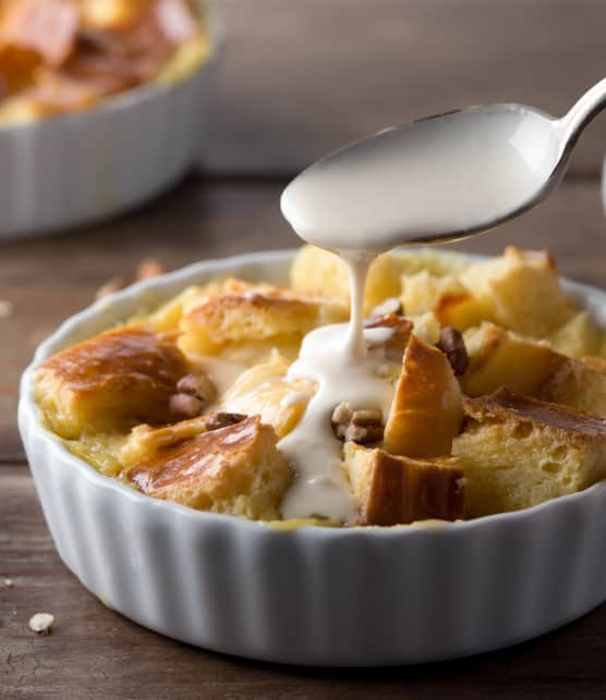 pouding au pain perdu à l'érable