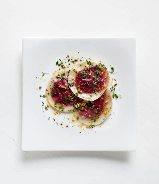 raviolis aux betteraves et au fromage bleu