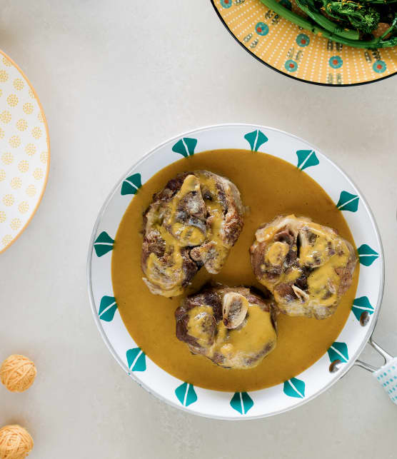 Osso buco de porc au lait de coco et à la citronnelle