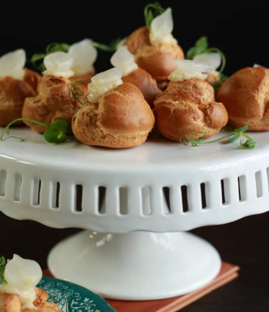 Gougères façon fondue au fromage