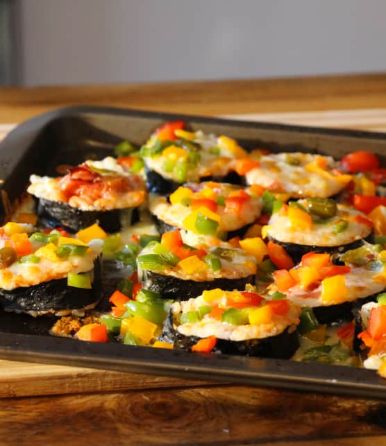 Sushi pizza