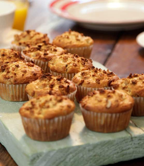 Muffins aux poires et au granola croquant