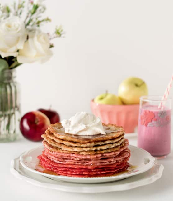 Crêpes aux pommes râpées et à l’orange