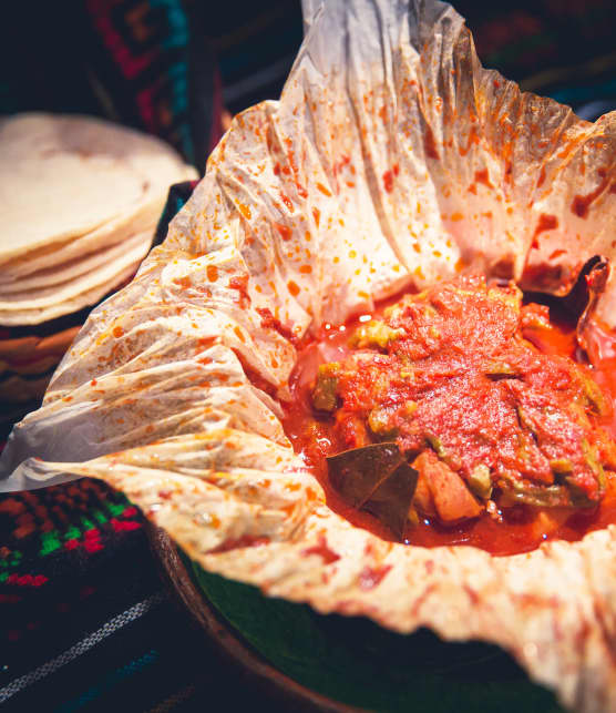 Poulet en papillote (Mixiotes de pollo)