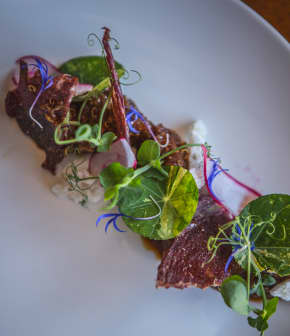 Tartare de canard et sauce BBQ au Jack Daniel’s