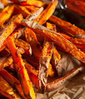 Frites de patate douce (air fryer et four)