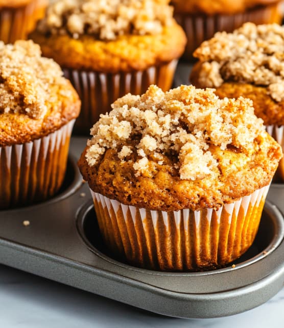 Muffins à l'érable façon streusel