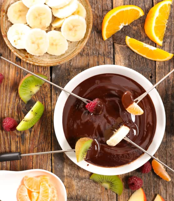 Fondue au chocolat et à l’orange