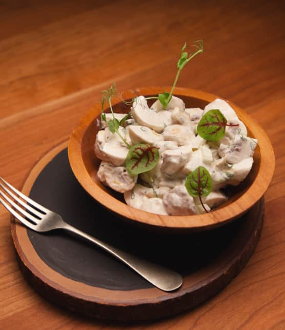 Salade de champignons à la crème