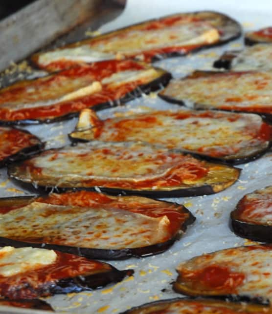 aubergines au pecorino