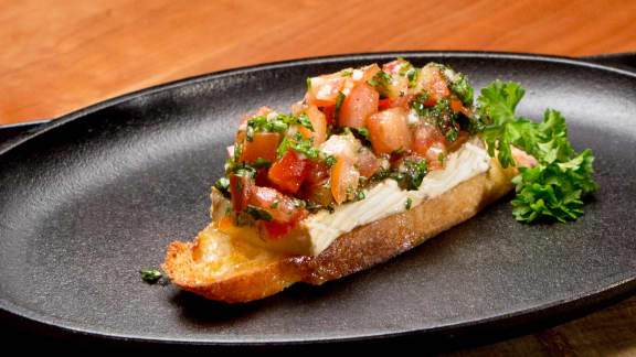 Bruschetta au brie fondant