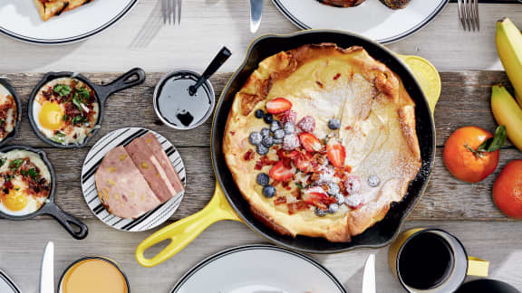 Dimanche matin : Crêpe gratte-ciel au bacon et à l’érable sur le BBQ