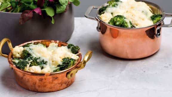 gratin de chou-fleur et brocoli