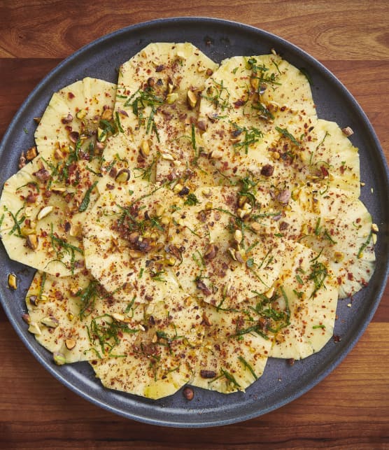 Carpaccio d'ananas aux épices turques