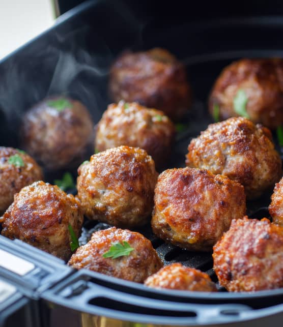 Voici comment cuire vos boulettes de viande au Air Fryer