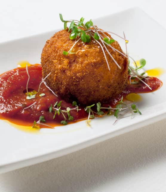 boulettes d’aubergines, façon arancini