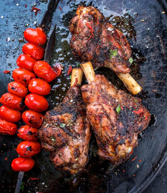 Agneau barbecue à la marocaine