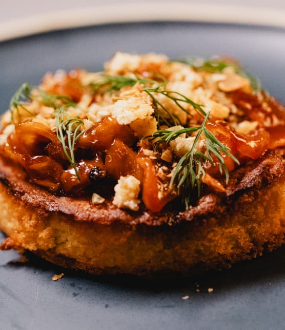 Tartelette à la betterave, caramel aux épices