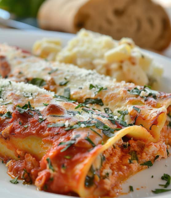 garniture pour Manicotti