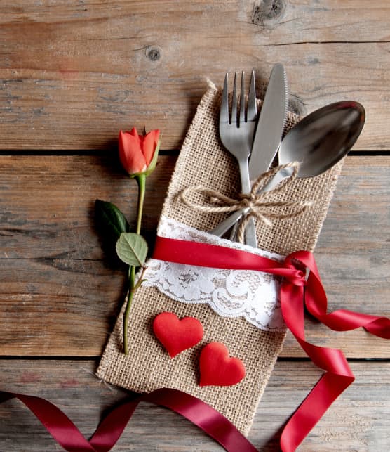 Saint-Valentin à deux : menu complet pour un fabuleux repas en amoureux