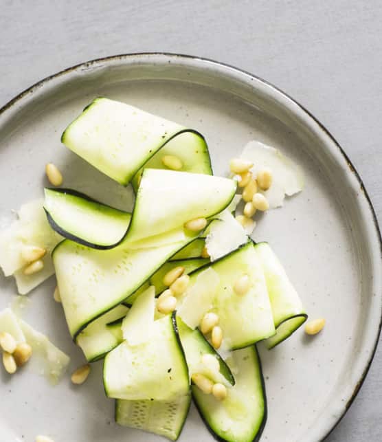 Carpaccio de courgettes