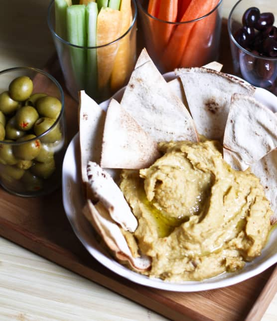 Houmous maison au Ras-el-hanout