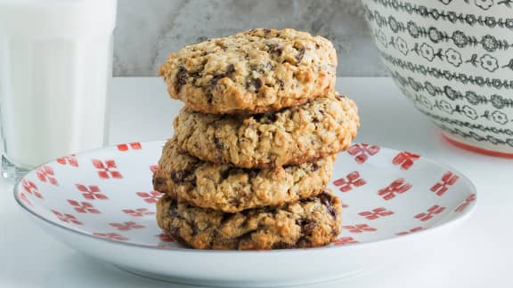 Galettes tendres à l’avoine et pépites de chocolat