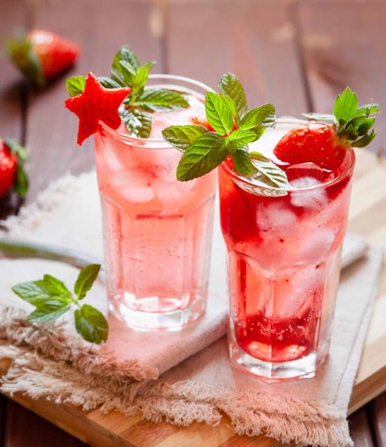 Sirop de queues fraises