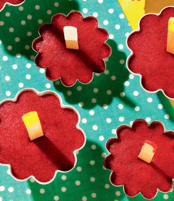 Popsicles fraises, citron et gingembre