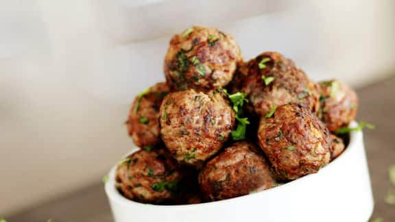 Boulettes à la menthe et à la coriandre