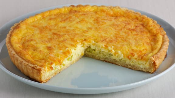 Quiche aux poireaux et gruyère