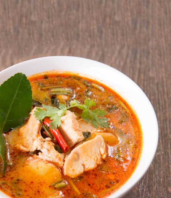 soupe Tom Yum au poulet