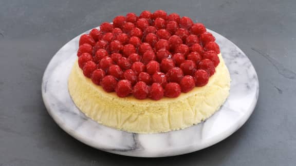 Cheesecake aérien aux framboises
