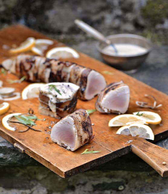 « Filets mignons » de thon blanc, sauce crémeuse au poivre