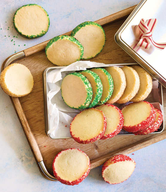 Sablés au beurre et au sucre coloré