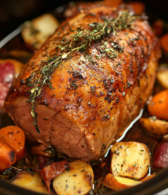Rôti de porc à la mijoteuse